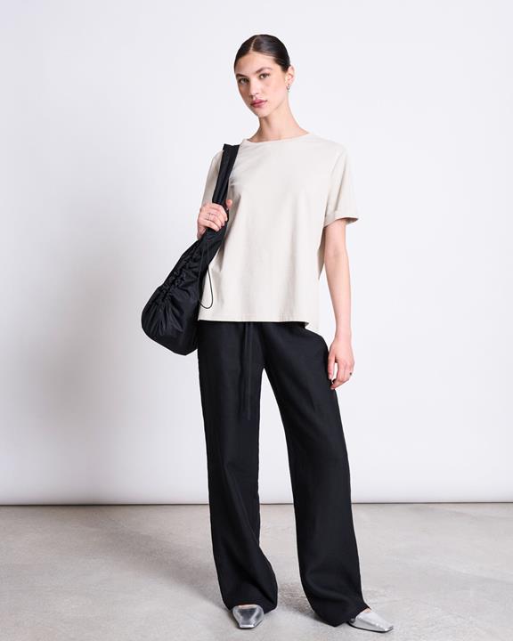 Tas Shopper Trekkoord Lyne Zwart from Shop Like You Give a Damn