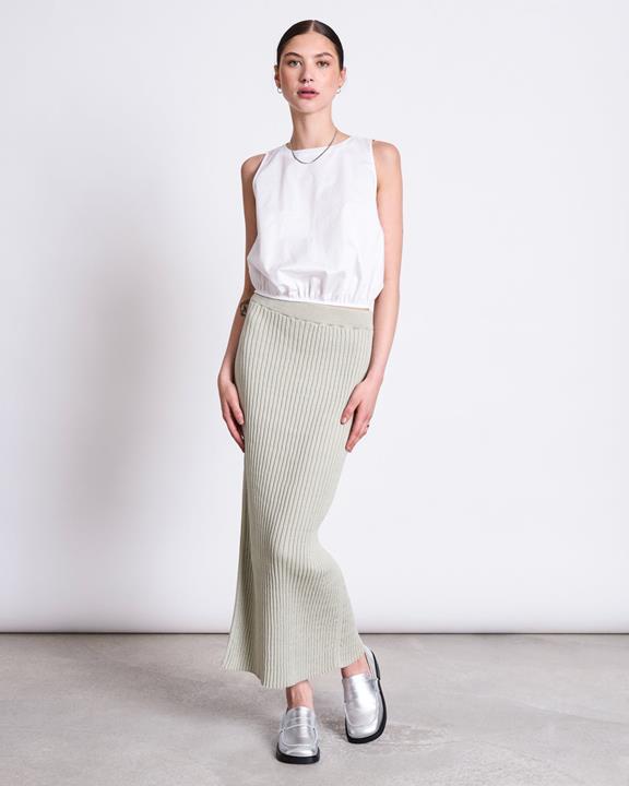 Midi Gebreide Rok Ebba Vintage  Kant via Shop Like You Give a Damn
