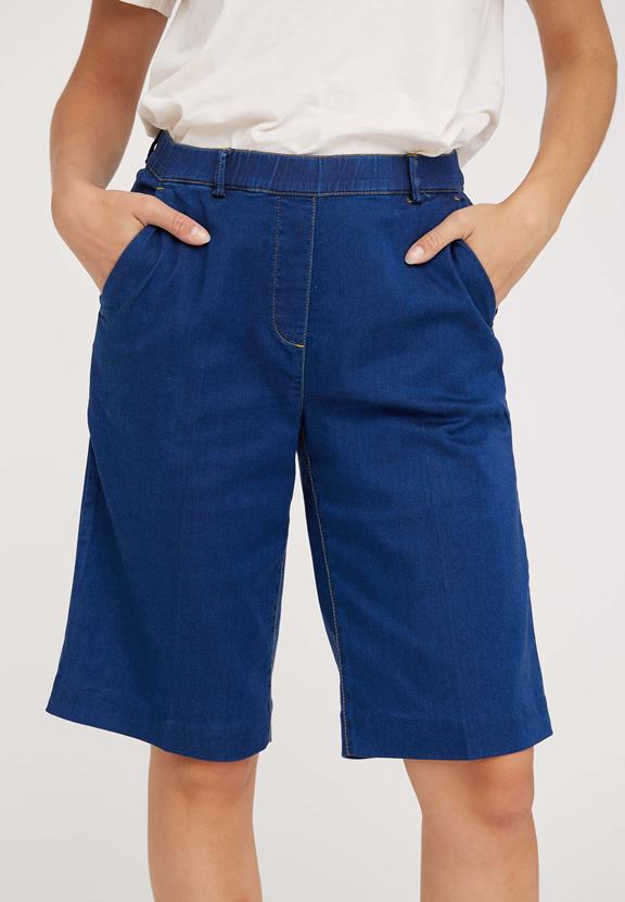 Losse Shorts Phoebe Medium Blue Denim from Shop Like You Give a Damn