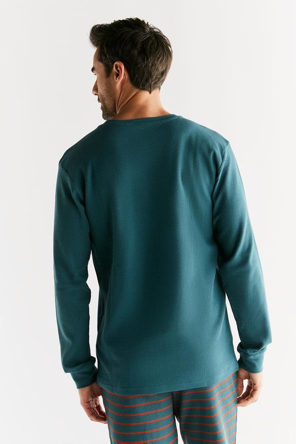 Shirt Lange Mouwen Wafel Breisel Tanne Groen from Shop Like You Give a Damn