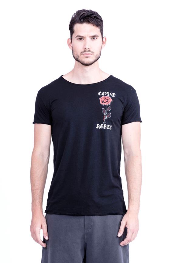 T-Shirt Love Rebel Black from Shop Like You Give a Damn