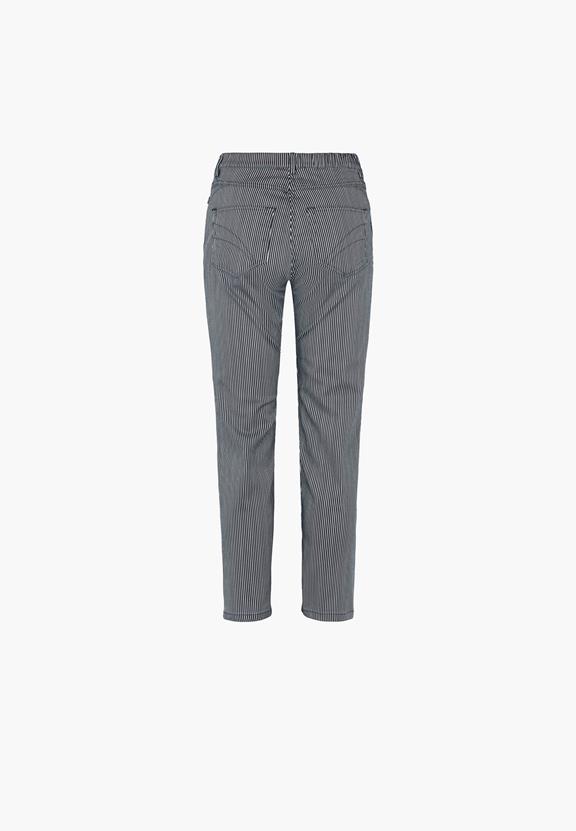 Broek Regular Extra Kort Lengte Hannah Blue Stripe from Shop Like You Give a Damn