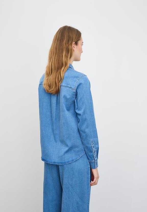 Denim Shirt Vitta Ls Gewassen Blauwe Denim from Shop Like You Give a Damn