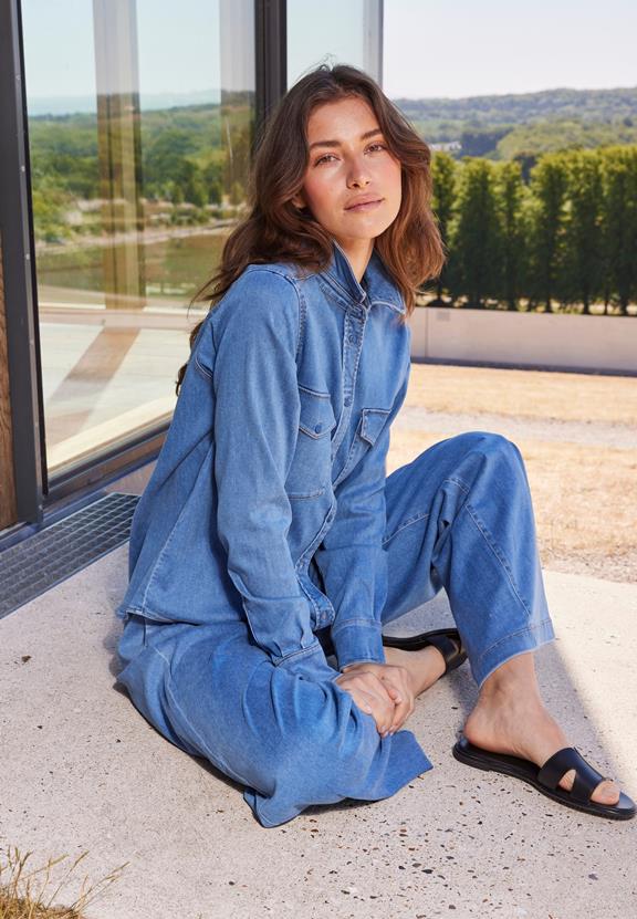 Denim Shirt Vitta Ls Gewassen Blauwe Denim from Shop Like You Give a Damn