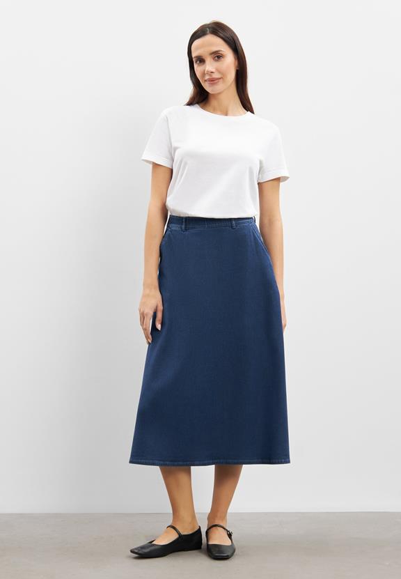 Rok Asta Medium Blauw Denim via Shop Like You Give a Damn