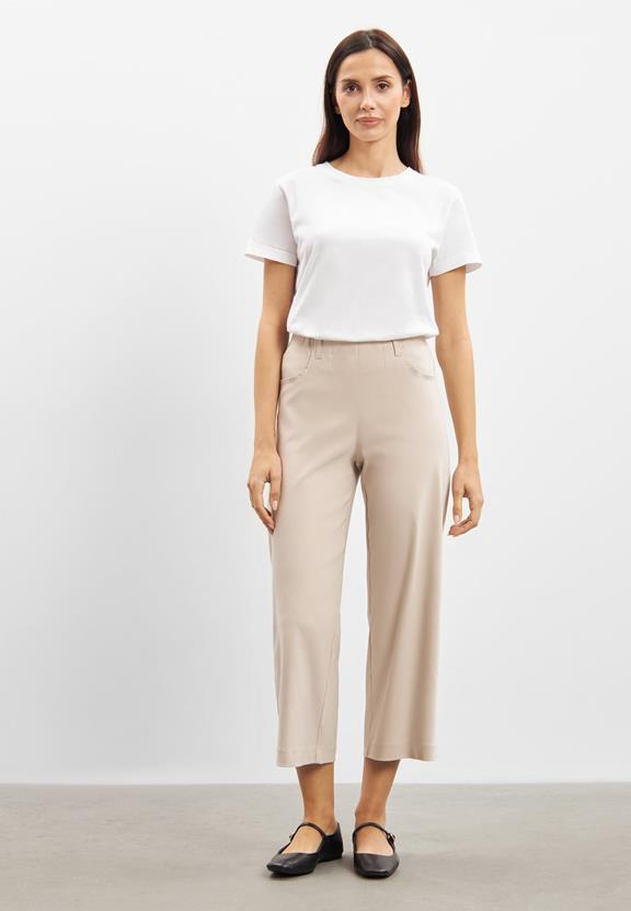Losse Crop Broek Donna Grey Sand via Shop Like You Give a Damn