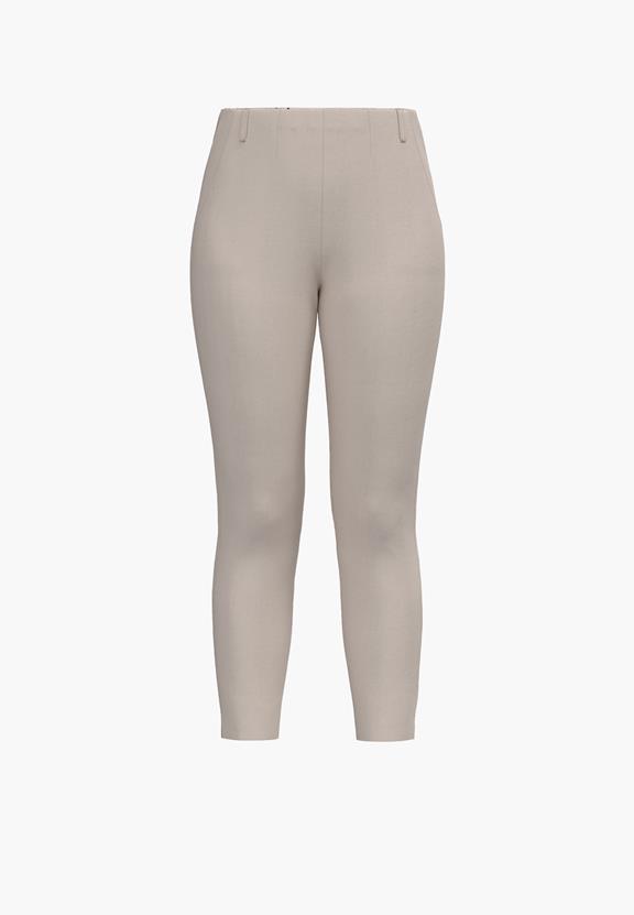 Slim Crop Broek Elizabeth Grijs Zand via Shop Like You Give a Damn