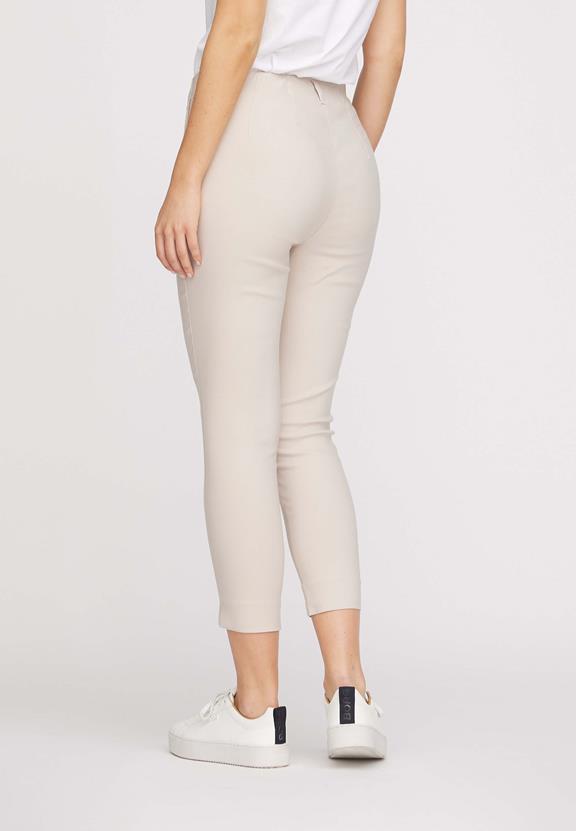 Slim Crop Broek Elizabeth Grijs Zand from Shop Like You Give a Damn