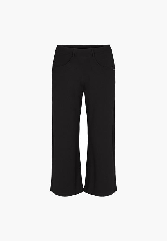 Losse Broek Crop Jersey Donna Zwart via Shop Like You Give a Damn