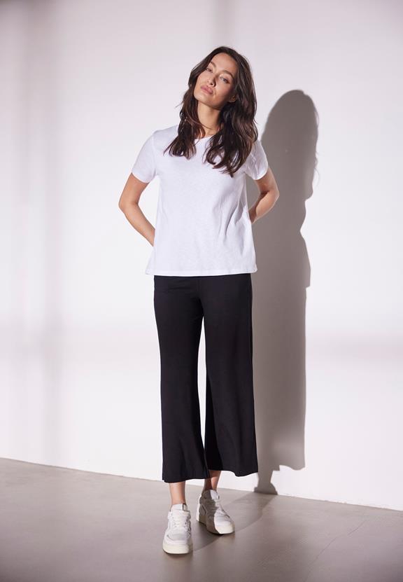 Losse Broek Crop Jersey Donna Zwart from Shop Like You Give a Damn