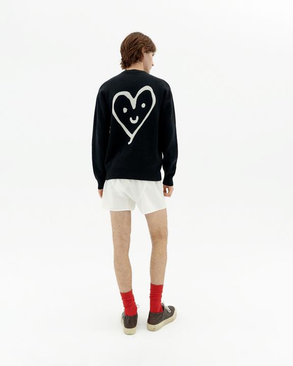 Trui Khem Zwart Gebreid Zwart from Shop Like You Give a Damn