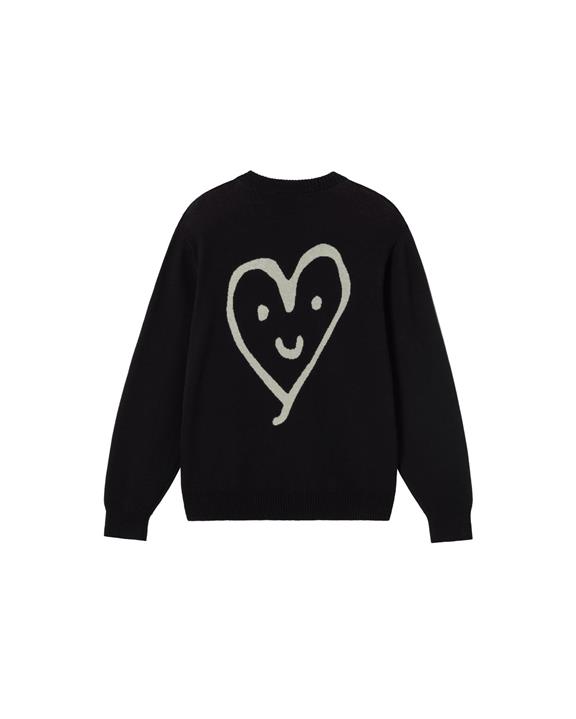 Trui Khem Zwart Gebreid Zwart from Shop Like You Give a Damn