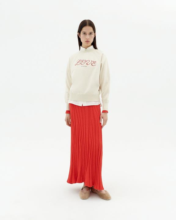 Sweatshirt Bonnie Wit Liefde Hart CrÃ¨me from Shop Like You Give a Damn