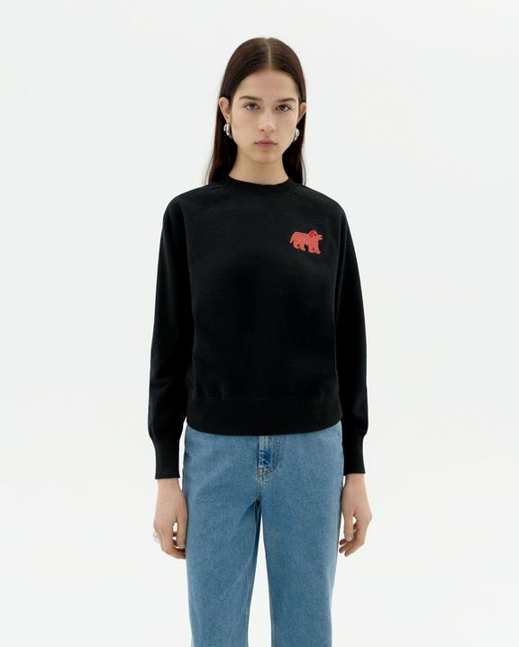 Sweatshirt Doggy Bonnie Zwart via Shop Like You Give a Damn