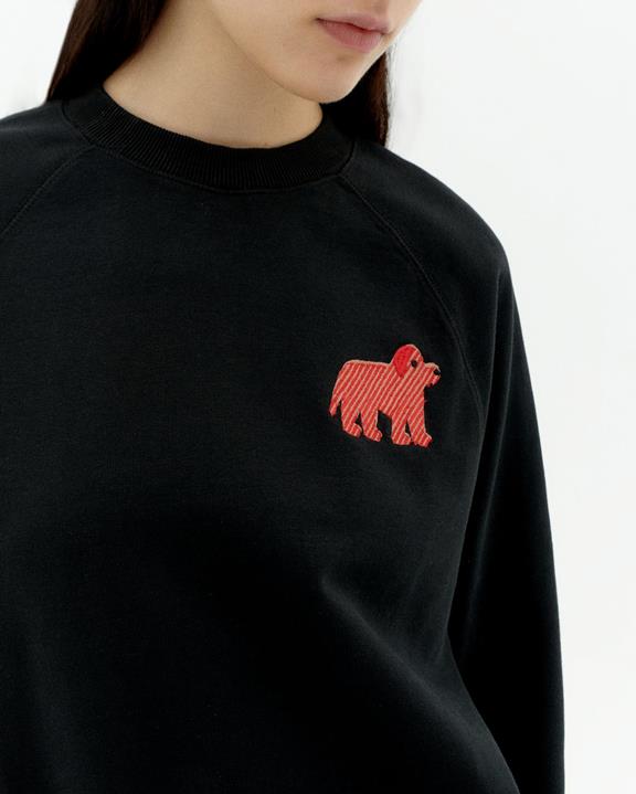 Sweatshirt Doggy Bonnie Zwart from Shop Like You Give a Damn