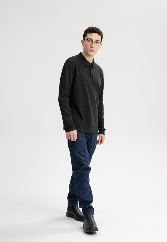 Poloshirt Divit Zwart from Shop Like You Give a Damn