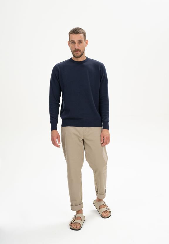 Trui Fijn Gebreid Himal Marineblauw from Shop Like You Give a Damn