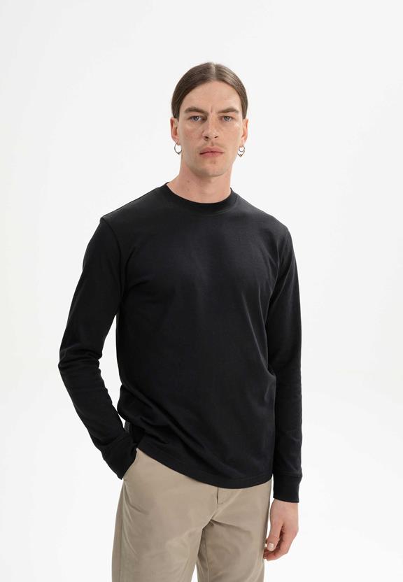 Shirt Lange Mouw Tejas Zwart via Shop Like You Give a Damn