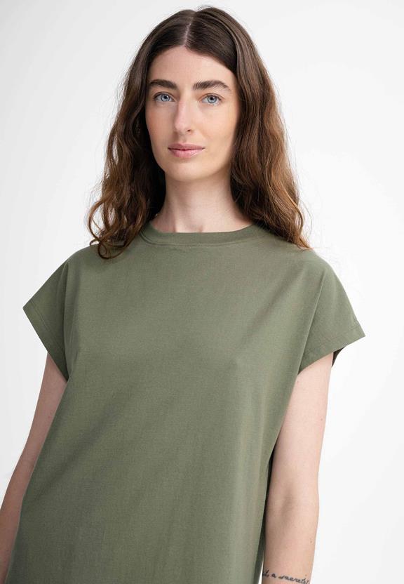 T-Shirt Jurk Sunea Tijm Groen from Shop Like You Give a Damn