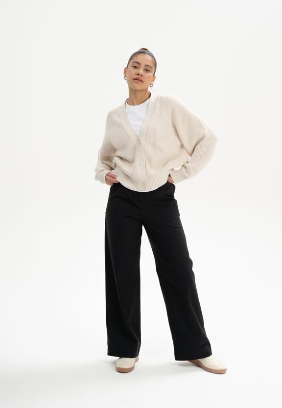 Ribgebreide Cardigan Bhuma CrÃ¨me Melange from Shop Like You Give a Damn