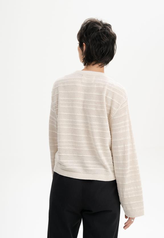 Gebreide Trui Met Textuur Jalidi CrÃ¨me Melange from Shop Like You Give a Damn