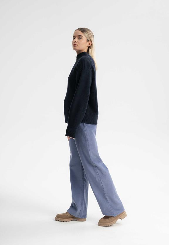 Troyer Rib Gebreid Kimaya Marineblauw from Shop Like You Give a Damn