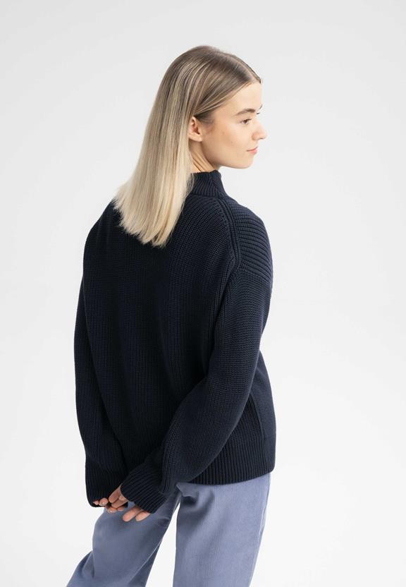 Troyer Rib Gebreid Kimaya Marineblauw from Shop Like You Give a Damn