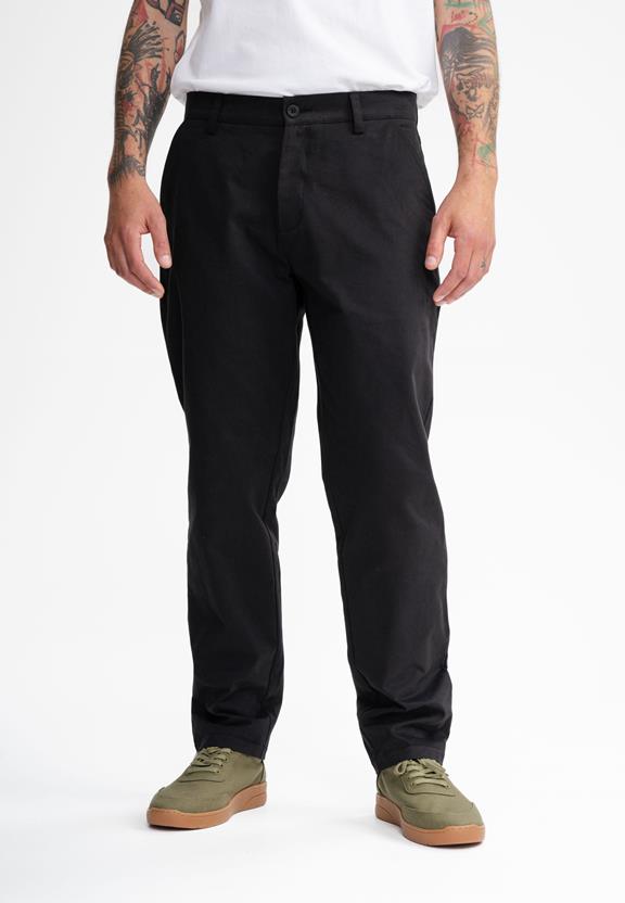 Twill Broek Pintu Zwart via Shop Like You Give a Damn