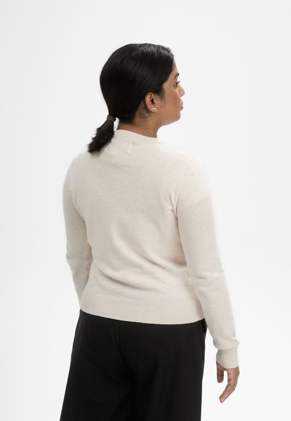 Trui Fine Knit Dhana Cream Melange from Shop Like You Give a Damn