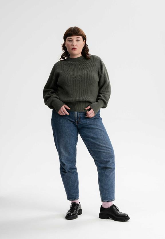 Gebreide Trui Gauri Groen GemÃªleerd from Shop Like You Give a Damn