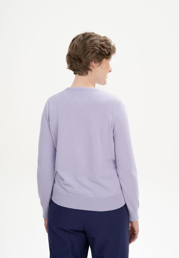 Trui Fine Knit Dhana Crocus Paars from Shop Like You Give a Damn
