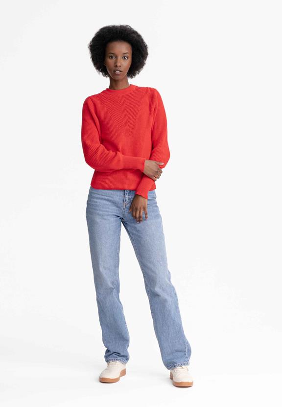 Gebreide Trui Gauri Poppy Rood from Shop Like You Give a Damn