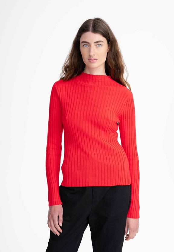 Gebreide Trui Namari Poppy Rood via Shop Like You Give a Damn