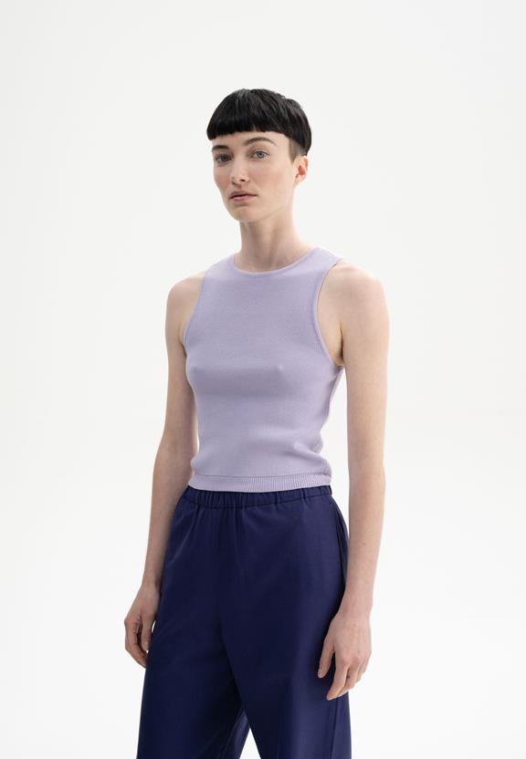 Gebreide Top Nikara Crocus Paars via Shop Like You Give a Damn