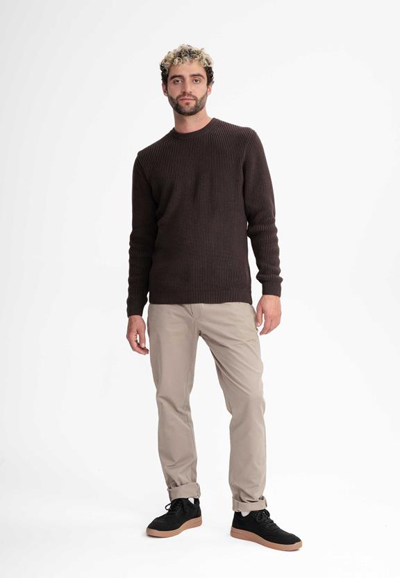Gebreide Trui Ravi Donkerbruin from Shop Like You Give a Damn