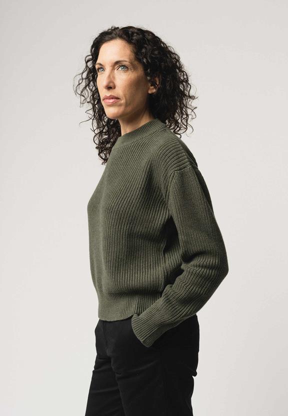 Ribgebreide Trui Manika Groen GemÃªleerd from Shop Like You Give a Damn