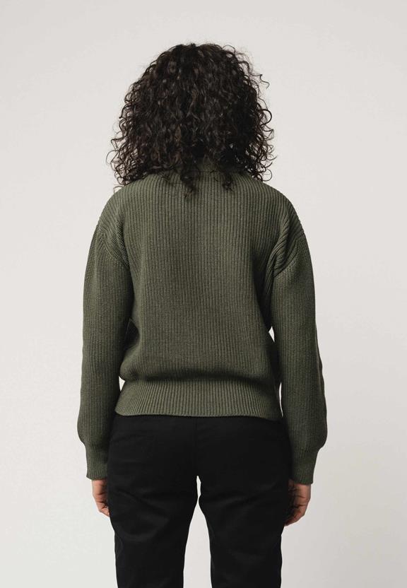 Ribgebreide Trui Manika Groen GemÃªleerd from Shop Like You Give a Damn