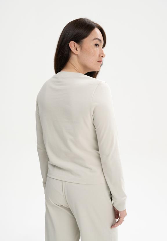 T-Shirt Lange Mouw Zware Aastha Berk Beige from Shop Like You Give a Damn