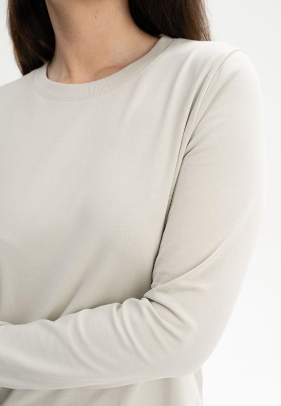 T-Shirt Lange Mouw Zware Aastha Berk Beige from Shop Like You Give a Damn