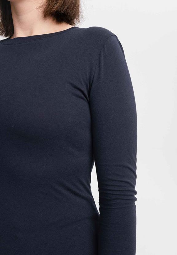 Dhivya Basic Lange Mouwen Marineblauw from Shop Like You Give a Damn