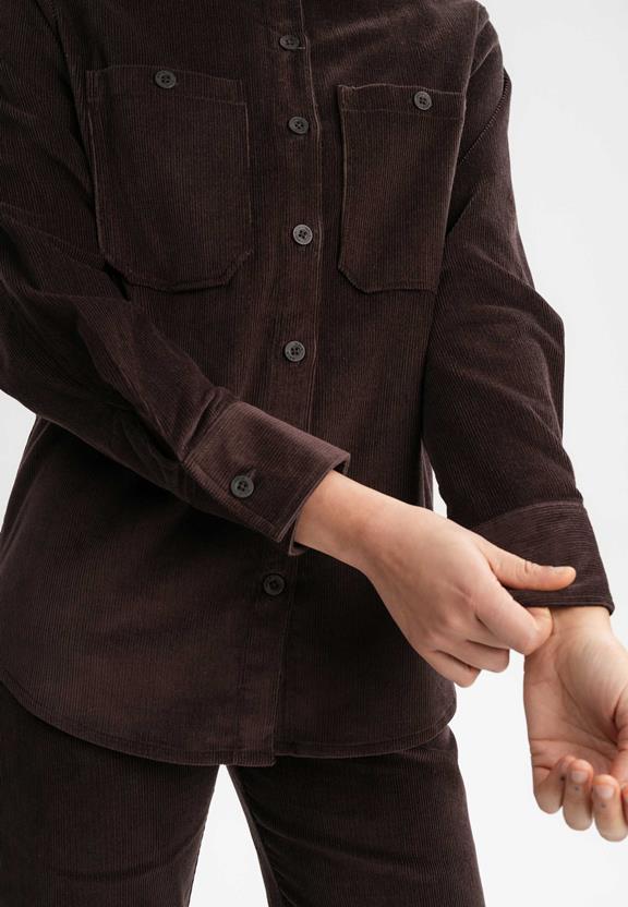 Overshirt Corduroy Jiya Walnootbruin from Shop Like You Give a Damn