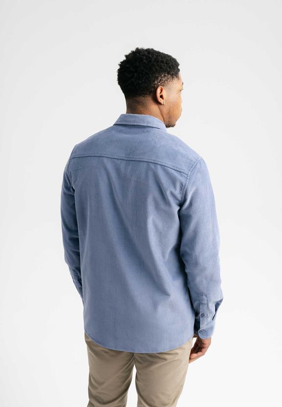 Overhemd Corduroy Nimit Dove Blue from Shop Like You Give a Damn