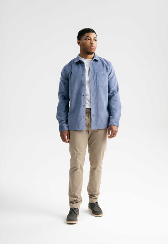 Overhemd Corduroy Nimit Dove Blue from Shop Like You Give a Damn