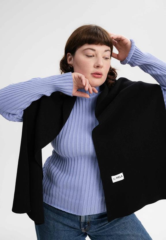 Gebreide Sjaal Asmee Zwart from Shop Like You Give a Damn