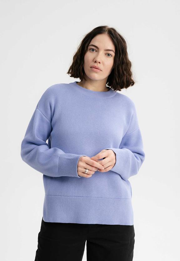 Gebreide Trui Faiza Forgetmenot Lichtblauw via Shop Like You Give a Damn