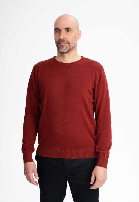 Fijn Gebreide Trui Himal Chai Rood via Shop Like You Give a Damn
