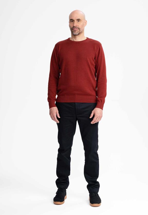 Fijn Gebreide Trui Himal Chai Rood from Shop Like You Give a Damn