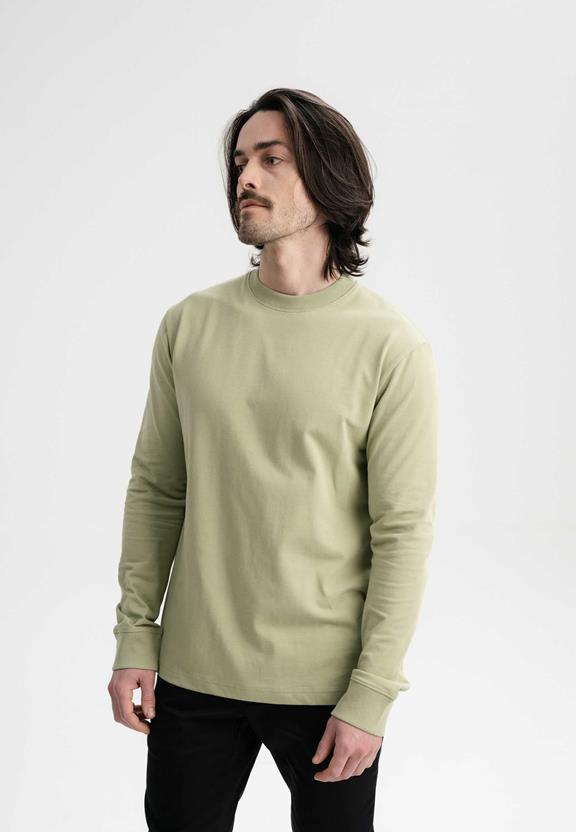 Shirt Lange Mouw Tejas Tea Leaf Groen from Shop Like You Give a Damn