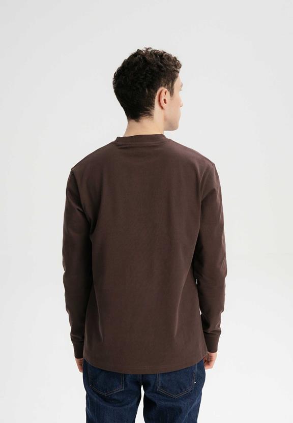 Shirt Lange Mouw Tejas Donkerbruin from Shop Like You Give a Damn