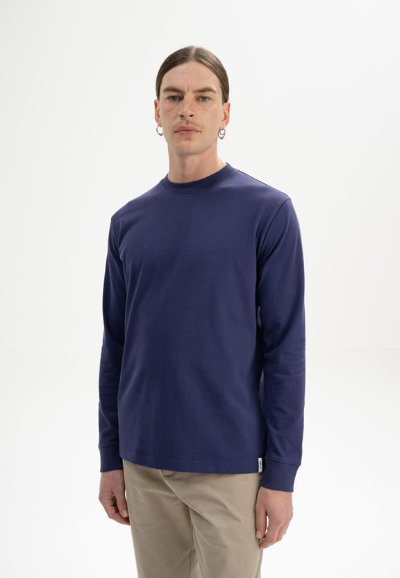 Shirt Lange Mouw Tejas Zomernacht Donkerpaars via Shop Like You Give a Damn